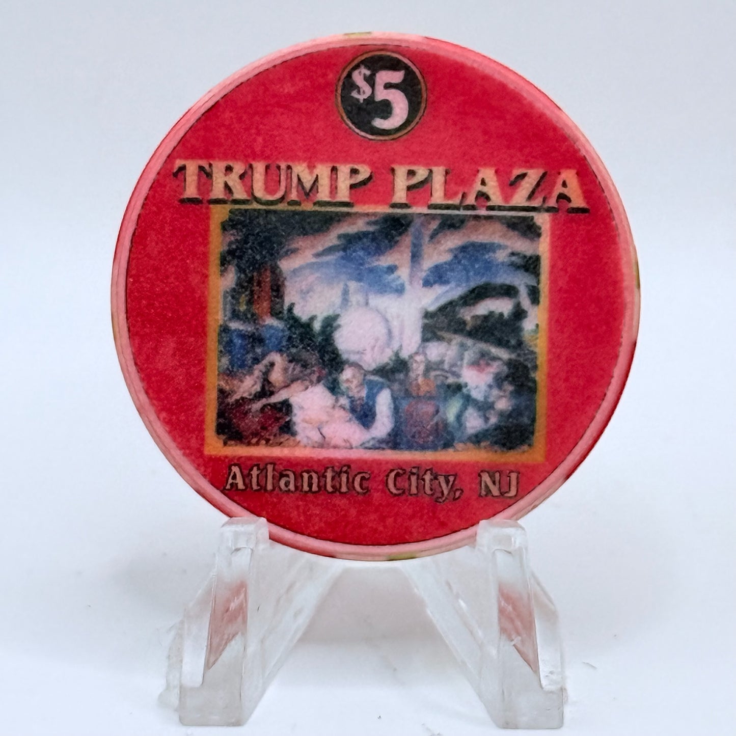 Trump Plaza Atlantic City New Jersey 'New York World's Fair' LE $5 Casino Chip