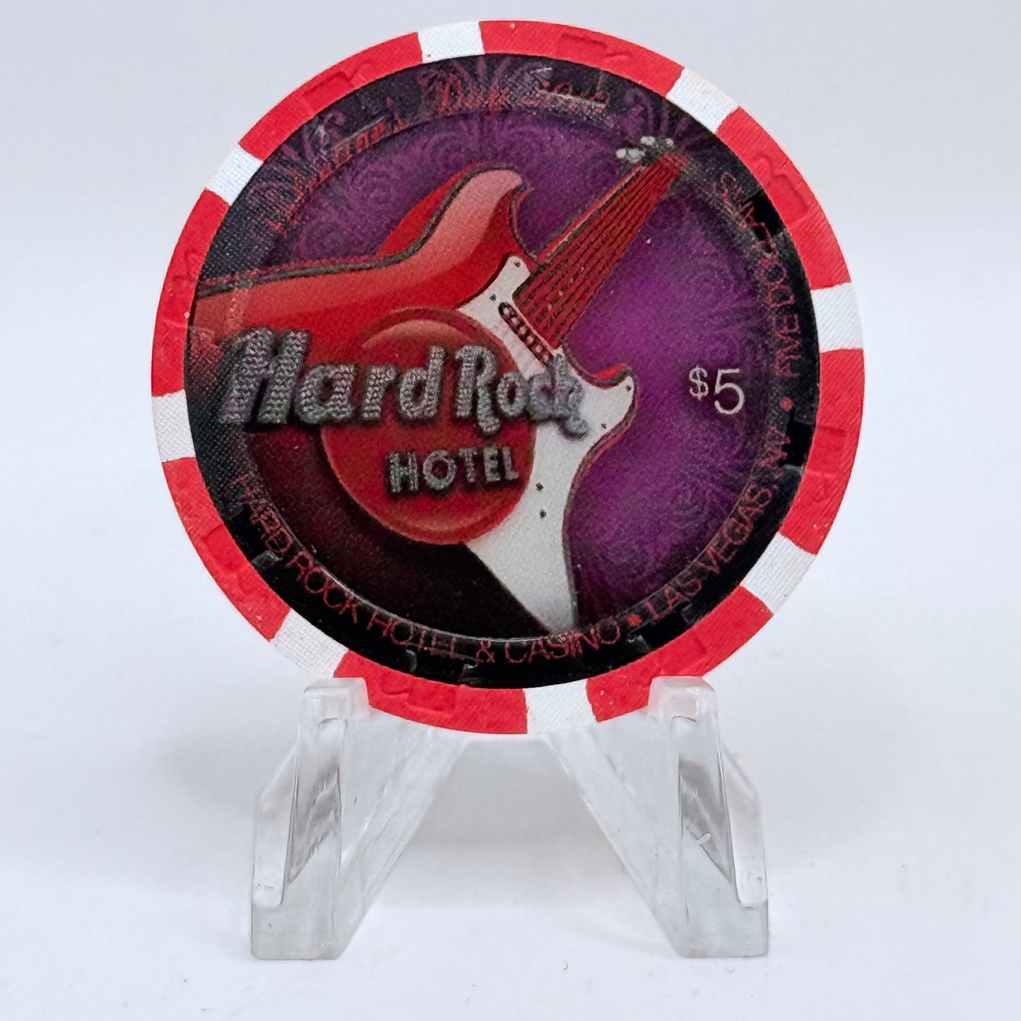 Hard Rock - Las Vegas Las Vegas Nevada 2010 'Valentine's Day' LE $5 Casino Chip E9467
