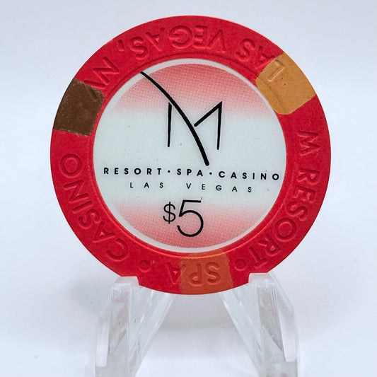 M Resort Spa Casino Las Vegas Nevada 2009 $5 Casino Chip E6814