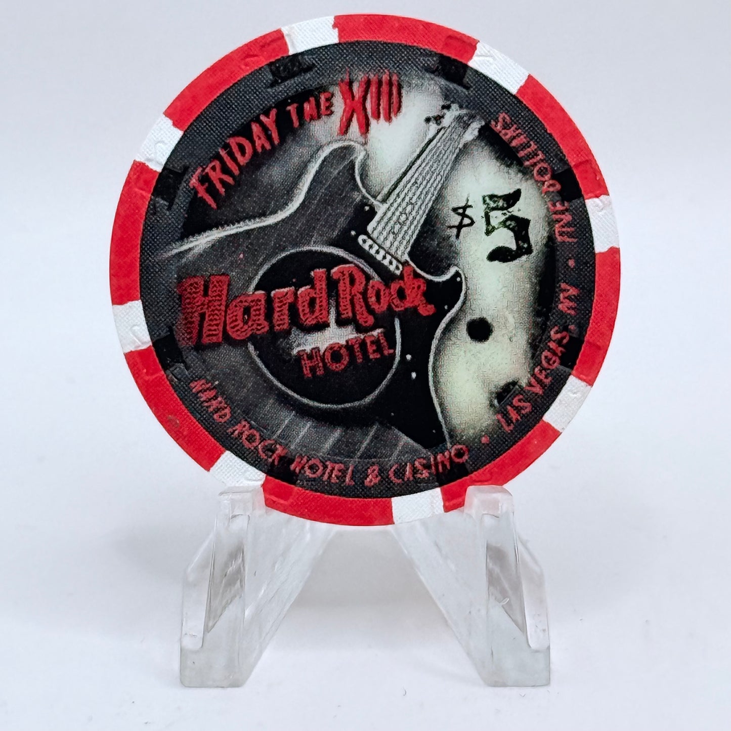 Hard Rock - Las Vegas Las Vegas Nevada 2011 'Friday The 13th May' LE $5 Casino Chip D0133