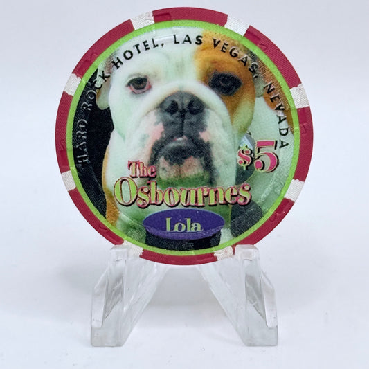 Hard Rock - Las Vegas Las Vegas Nevada 2003 'The Osbournes (Lola)' LE $5 Casino Chip E0773