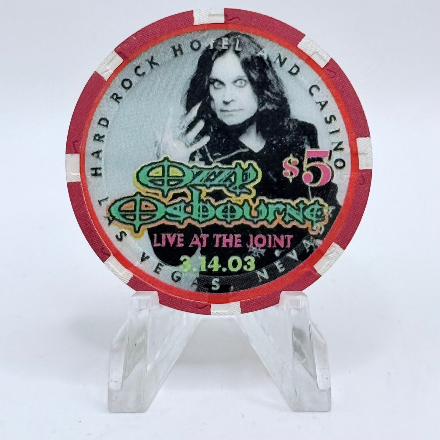 Hard Rock - Las Vegas Las Vegas Nevada 2003 'The Osbournes (Lola)' LE $5 Casino Chip E0773
