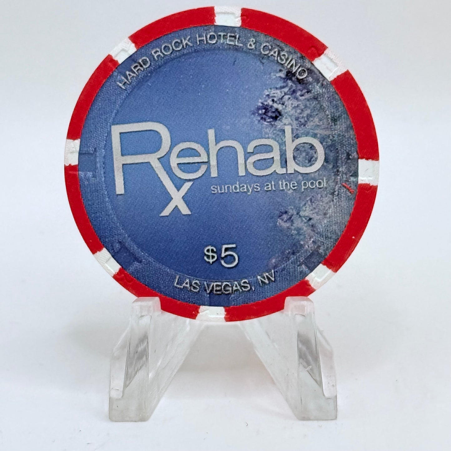 Hard Rock - Las Vegas Las Vegas Nevada 2010 'Rehab' LE $5 Casino Chip E9683