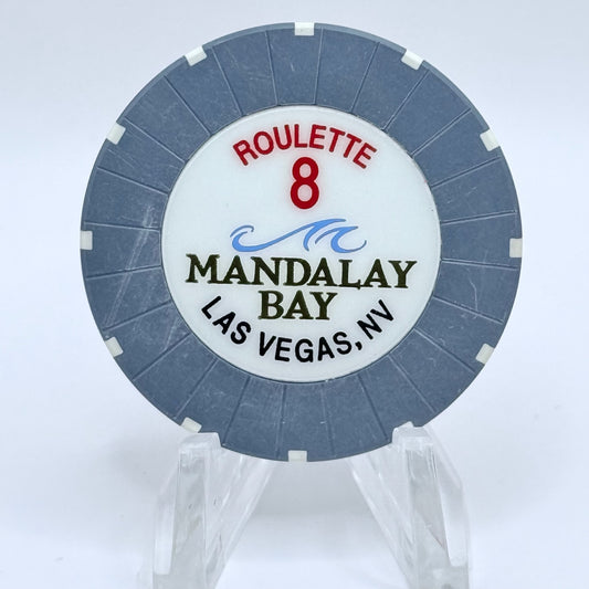 Mandalay Bay Las Vegas Nevada 1999 Series 108 Roulette Navy Blue Casino Chip V2951