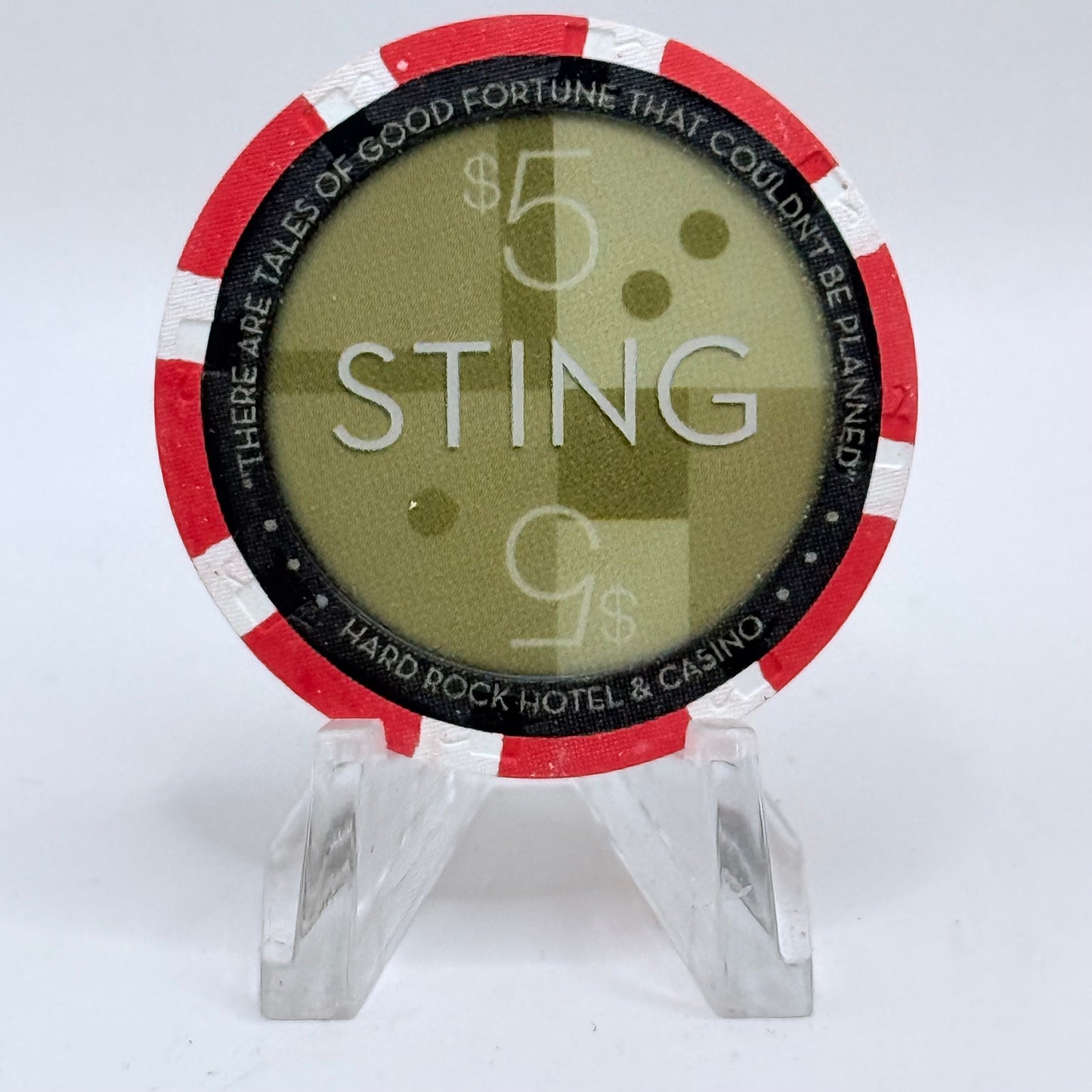Hard Rock - Las Vegas Las Vegas Nevada 2004 'Sting (Sacred Love)' LE $5 Casino Chip E3084