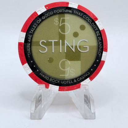 Hard Rock - Las Vegas Las Vegas Nevada 2004 'Sting (Sacred Love)' LE $5 Casino Chip E3084