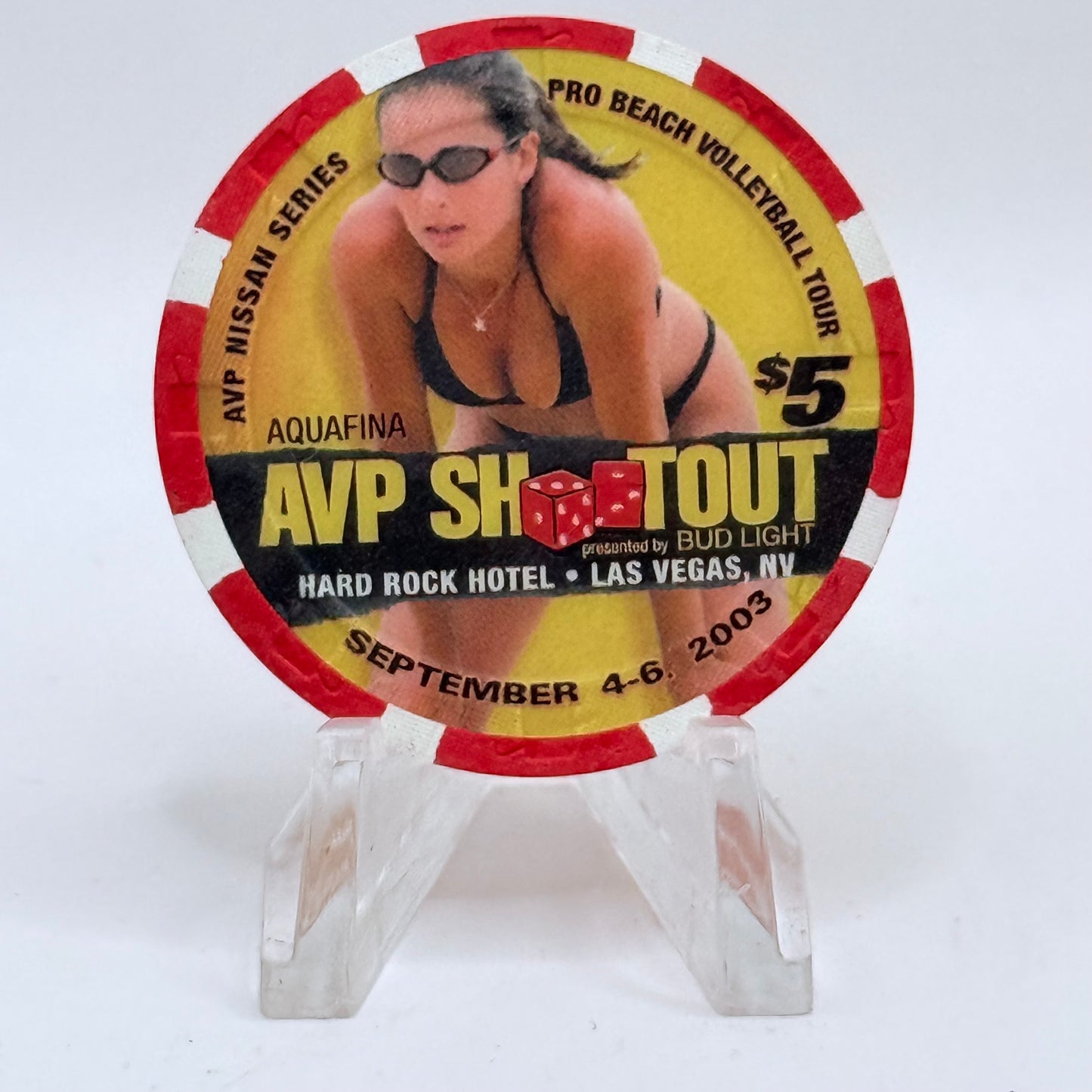 Hard Rock - Las Vegas Las Vegas Nevada 2003 'AVP Shootout' LE $5 Casino Chip E0751