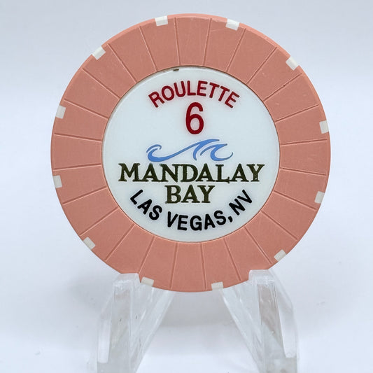 Mandalay Bay Las Vegas Nevada 1999 Series 106 Roulette Salmon Casino Chip V2937