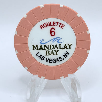 Mandalay Bay Las Vegas Nevada 1999 Series 106 Roulette Salmon Casino Chip V2937