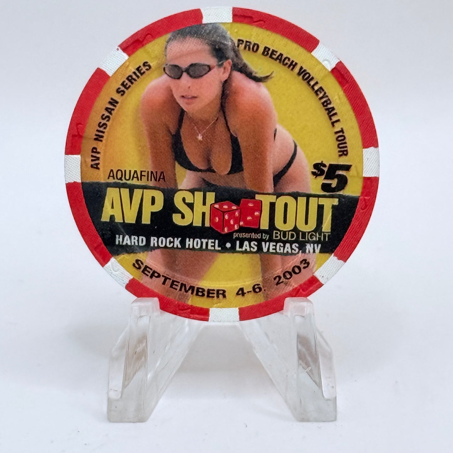 Hard Rock - Las Vegas Las Vegas Nevada 2003 'AVP Shootout' LE $5 Casino Chip E0750