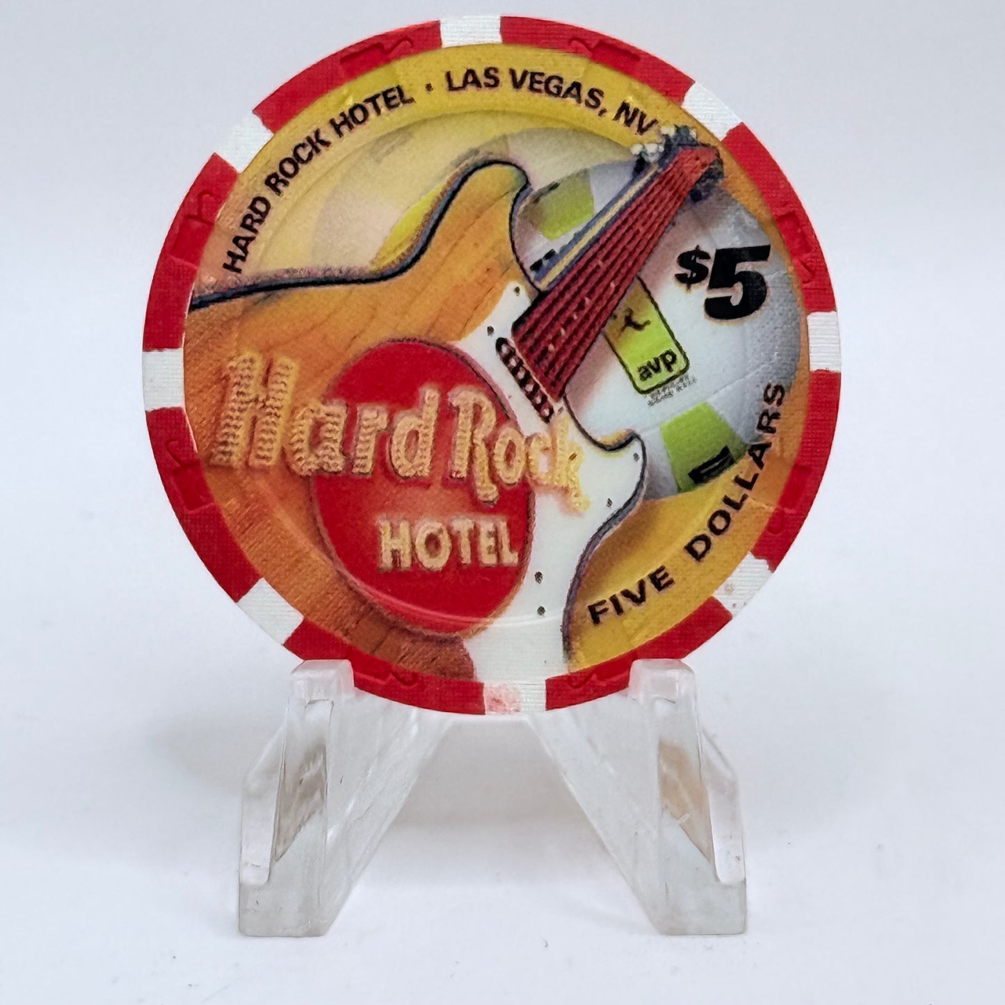 Hard Rock - Las Vegas Las Vegas Nevada 2003 'AVP Shootout' LE $5 Casino Chip E0750