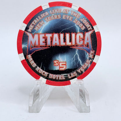 Hard Rock - Las Vegas Las Vegas Nevada 2003 'Metallica (Guitar)' LE $5 Casino Chip E0769
