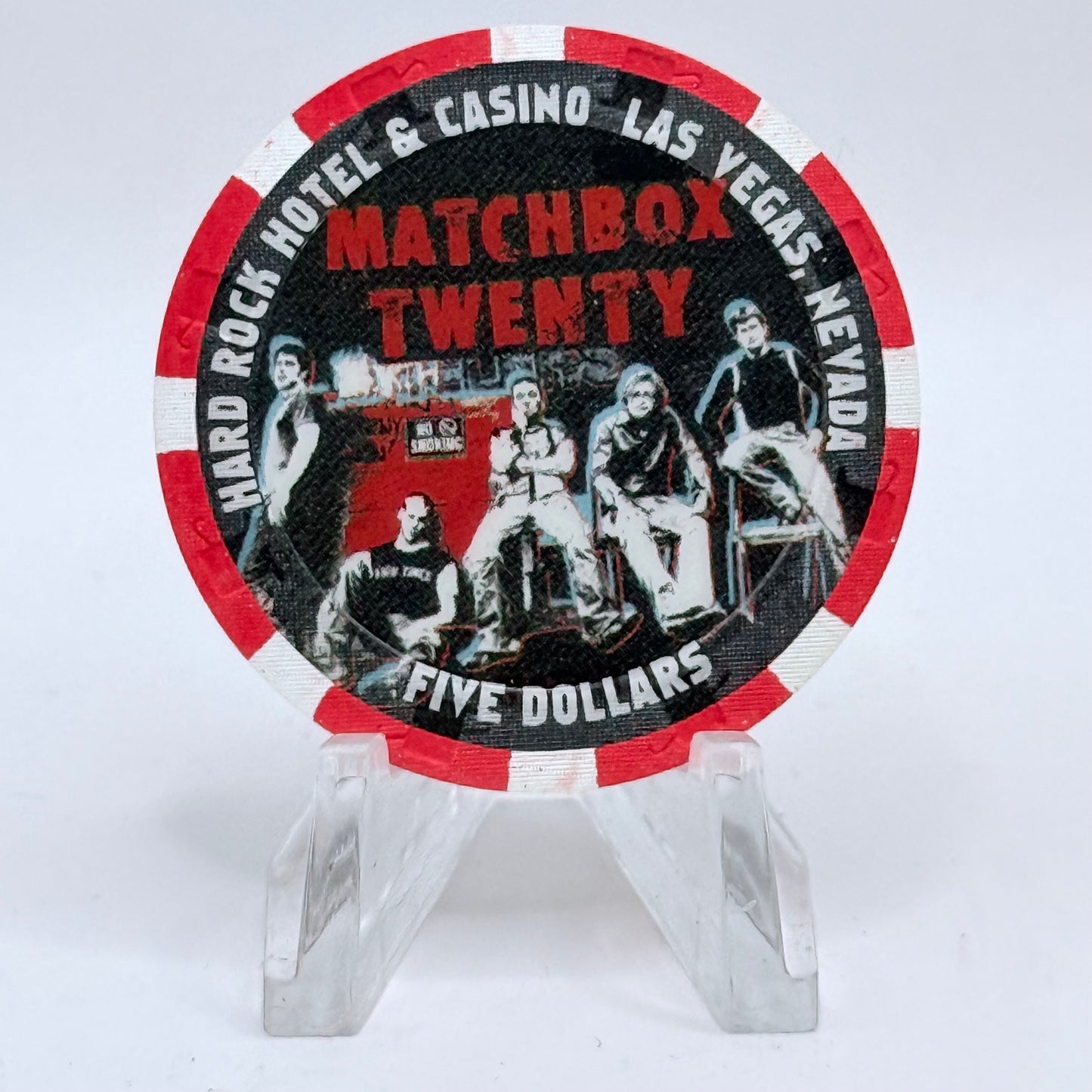 Hard Rock - Las Vegas Las Vegas Nevada 2003 'Matchbox 20' LE $5 Casino Chip E0767