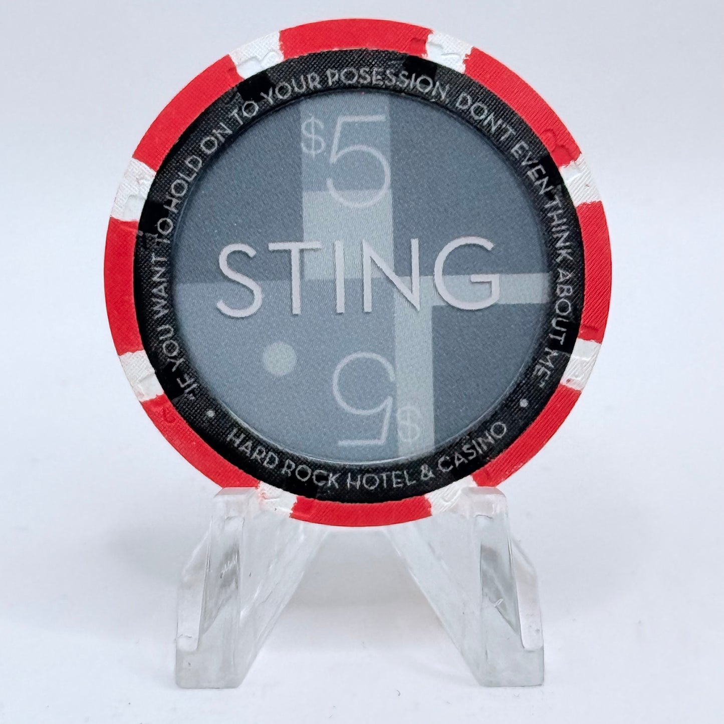 Hard Rock - Las Vegas Las Vegas Nevada 2004 'Sting (Dream Of The Blue Turtles)' LE $5 Casino Chip E3082