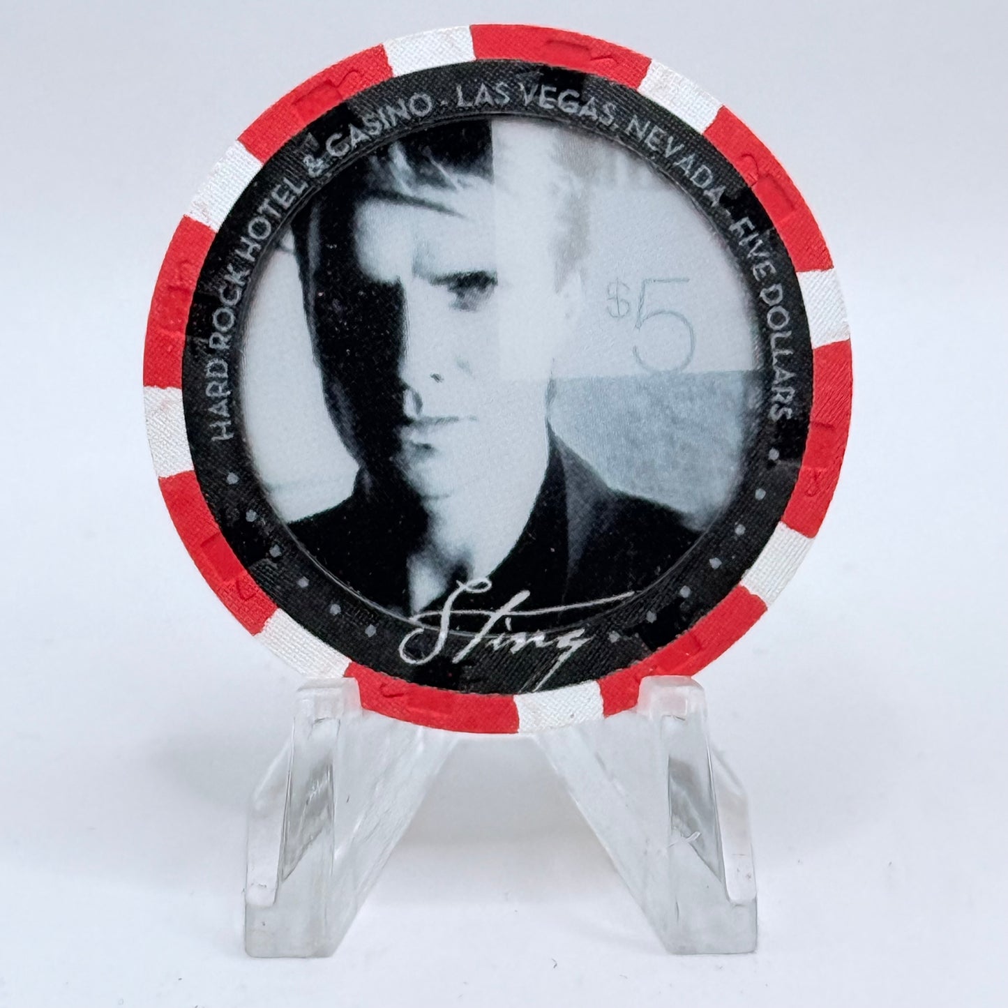 Hard Rock - Las Vegas Las Vegas Nevada 2004 'Sting (Dream Of The Blue Turtles)' LE $5 Casino Chip E3082