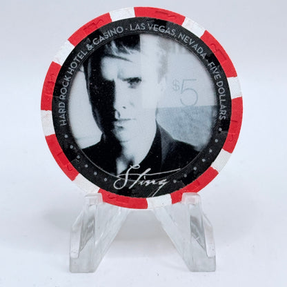 Hard Rock - Las Vegas Las Vegas Nevada 2004 'Sting (Dream Of The Blue Turtles)' LE $5 Casino Chip E3082