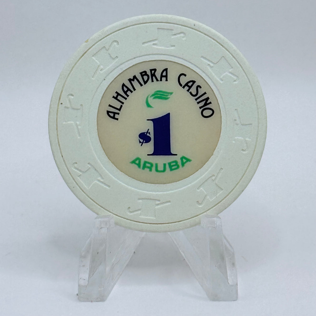 Alhambra Oranjestad Aruba Series 1 $1 Casino Chip