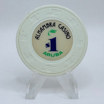 Alhambra Oranjestad Aruba Series 1 $1 Casino Chip