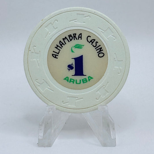 Alhambra Oranjestad Aruba Series 1 $1 Casino Chip