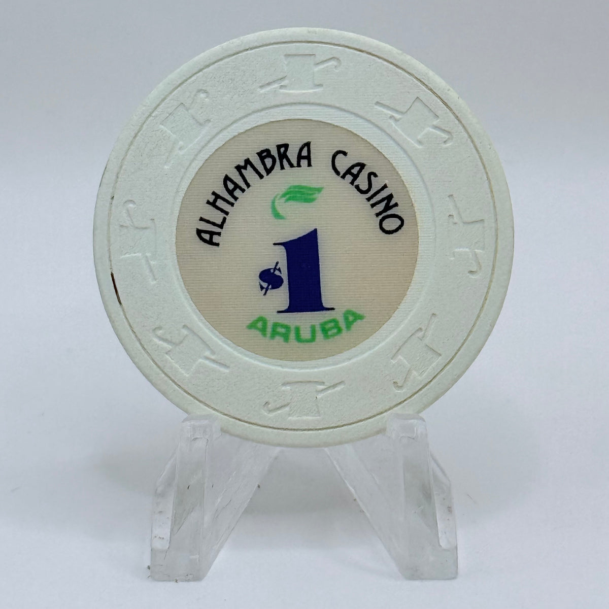 Alhambra Oranjestad Aruba Series 1 $1 Casino Chip