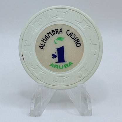 Alhambra Oranjestad Aruba Series 1 $1 Casino Chip