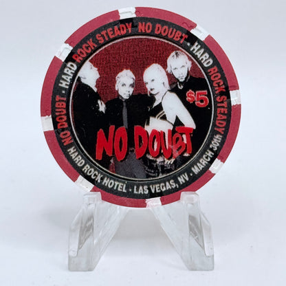 Hard Rock - Las Vegas Las Vegas Nevada 2002 'No Doubt' LE $5 Casino Chip V8684
