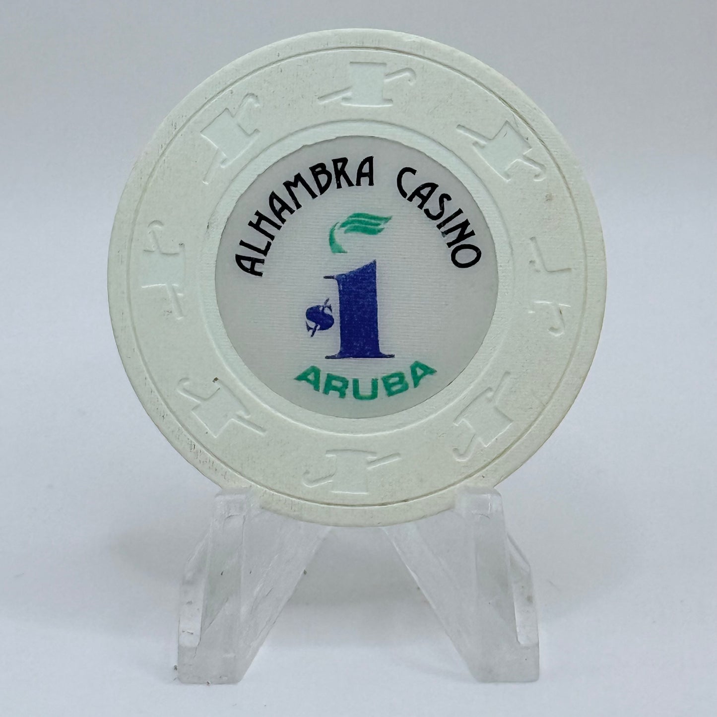 Alhambra Oranjestad Aruba Series 1 $1 Casino Chip