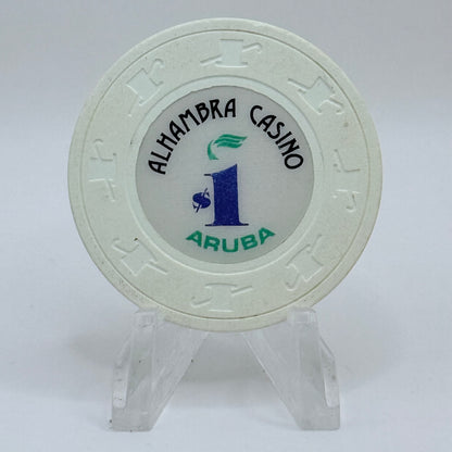 Alhambra Oranjestad Aruba Series 1 $1 Casino Chip