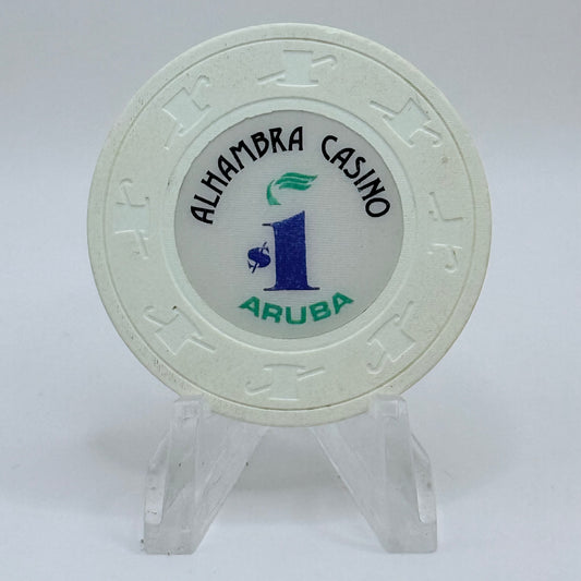 Alhambra Oranjestad Aruba Series 1 $1 Casino Chip