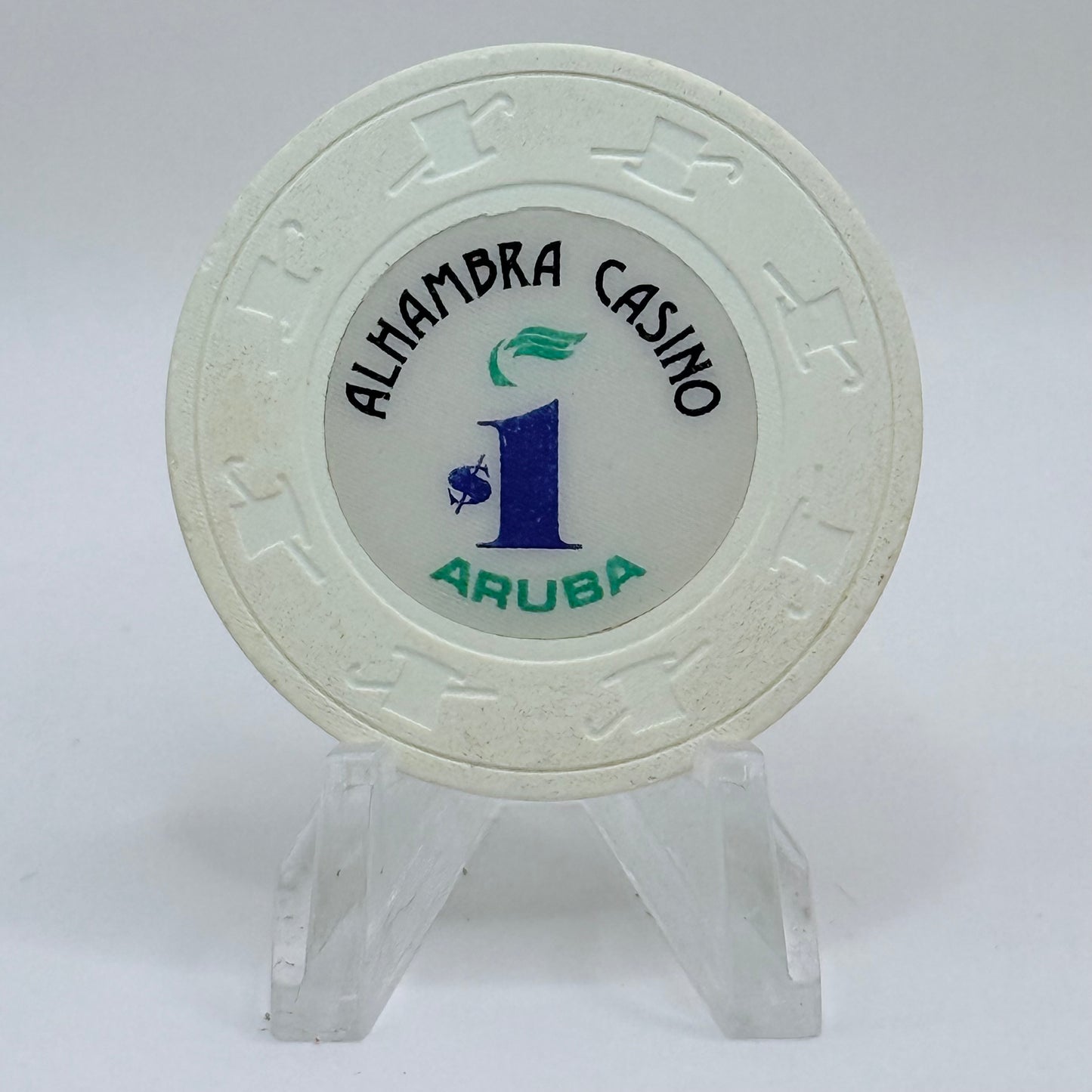 Alhambra Oranjestad Aruba Series 1 $1 Casino Chip