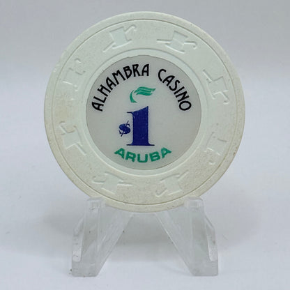 Alhambra Oranjestad Aruba Series 1 $1 Casino Chip
