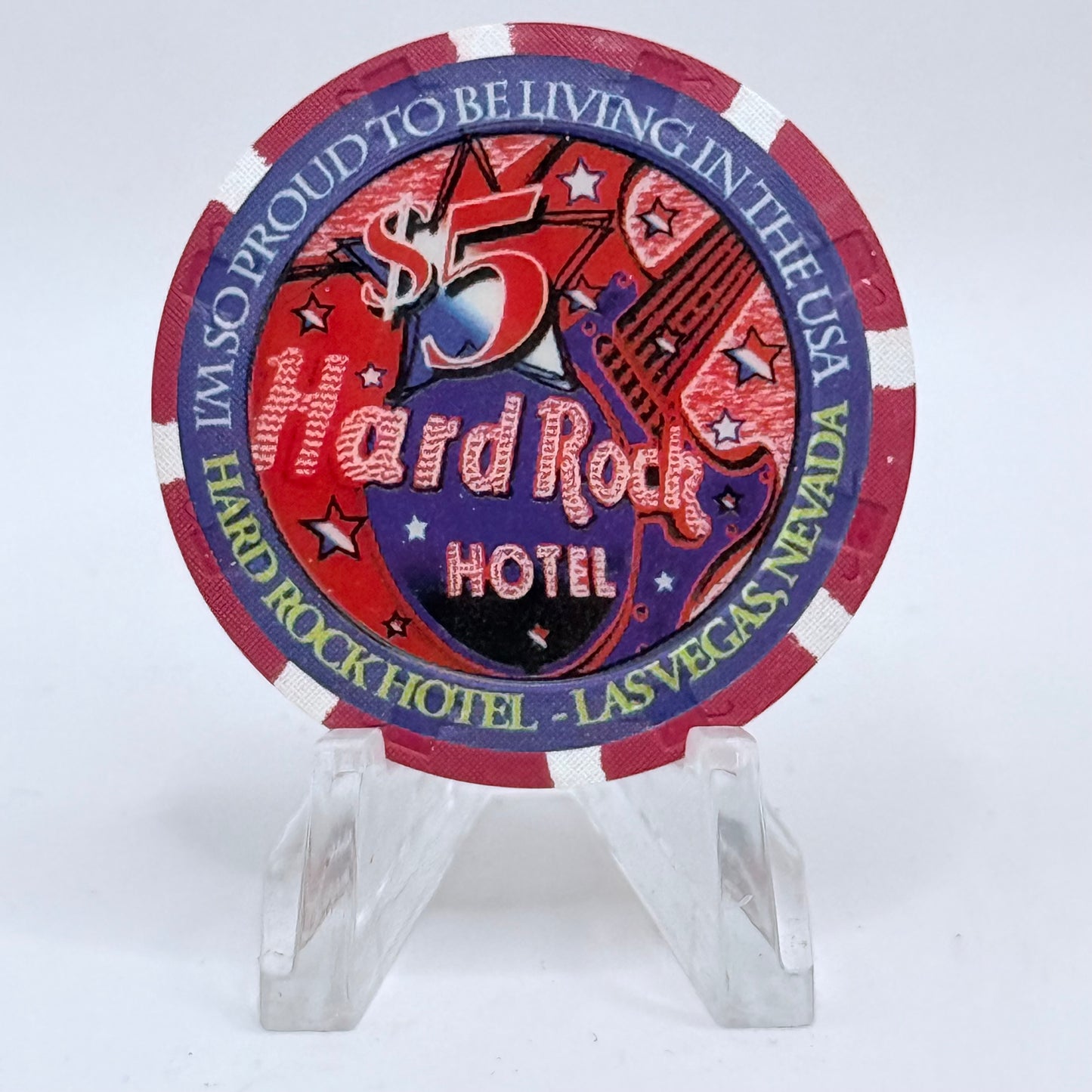 Hard Rock - Las Vegas Las Vegas Nevada 2002 'Kid Rock' LE $5 Casino Chip E0765