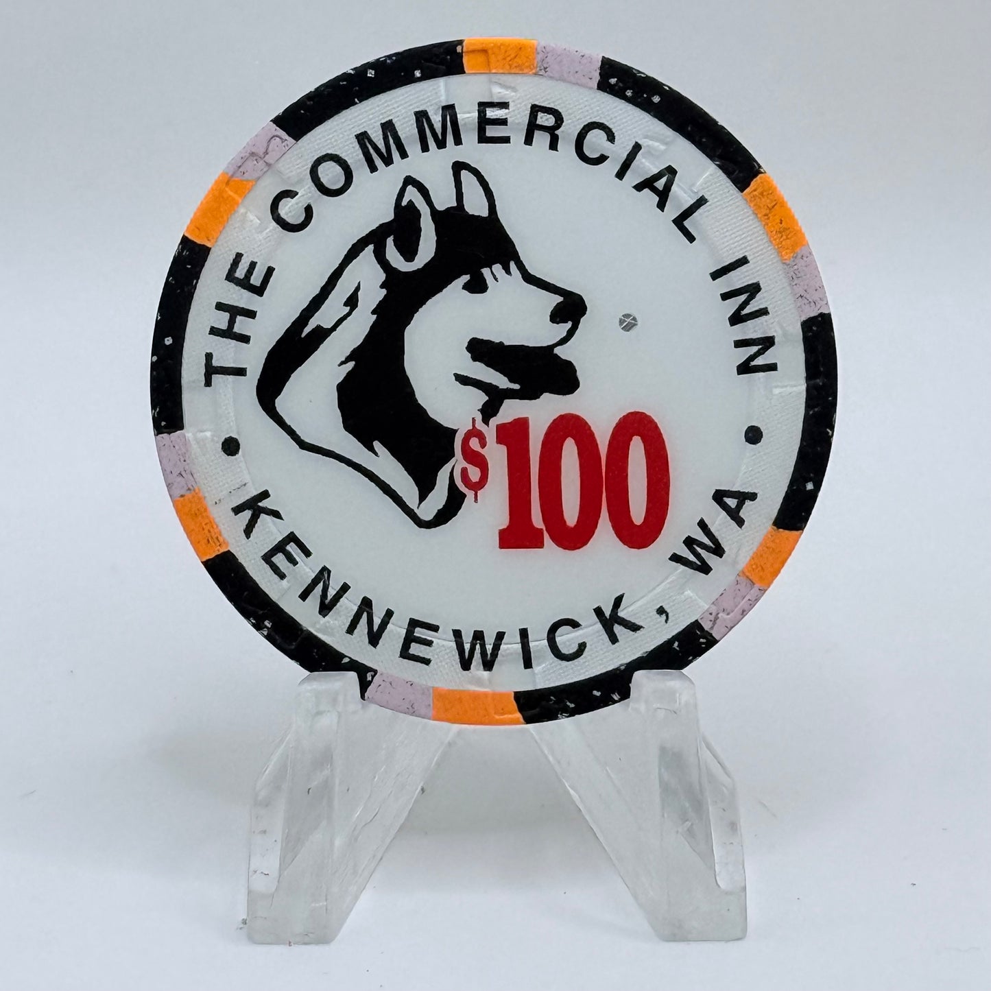 Commercial Inn Kennewick Washington $100 Casino Chip