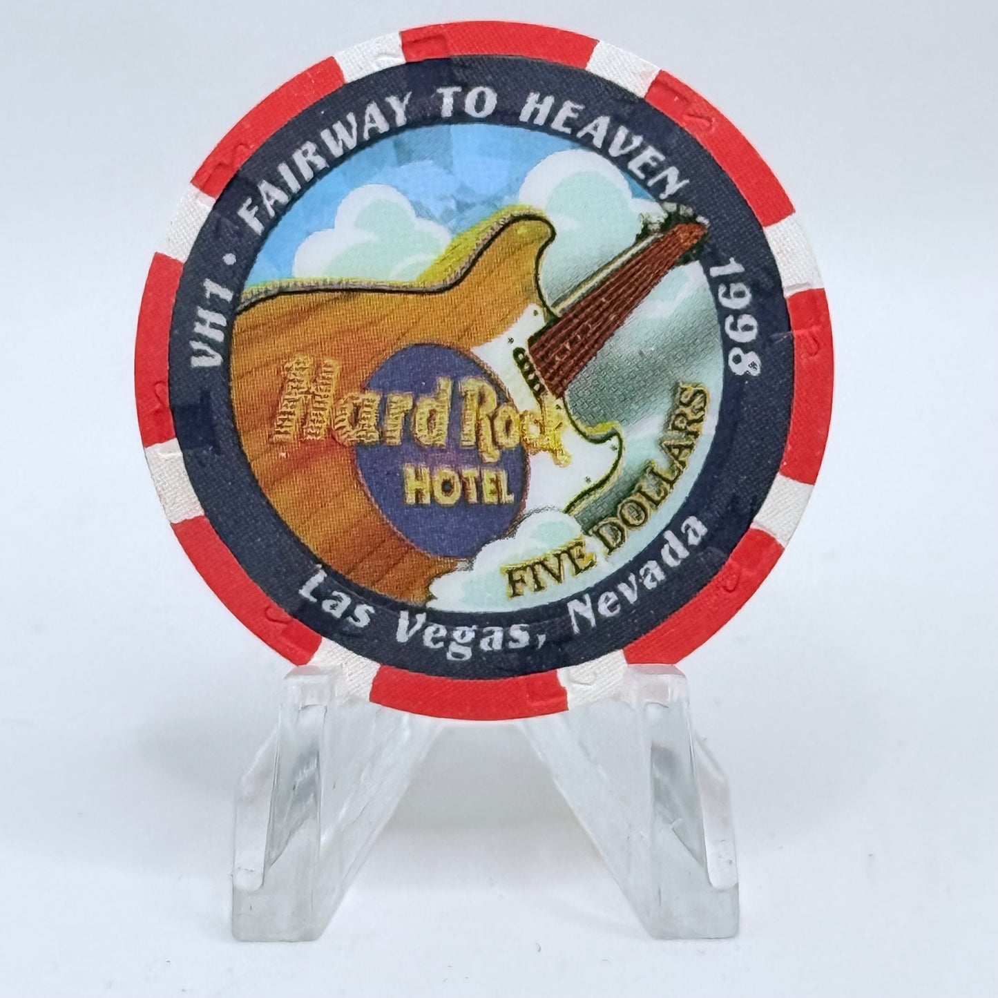 Hard Rock - Las Vegas Las Vegas Nevada 1998 'Golf' LE $5 Casino Chip V2664