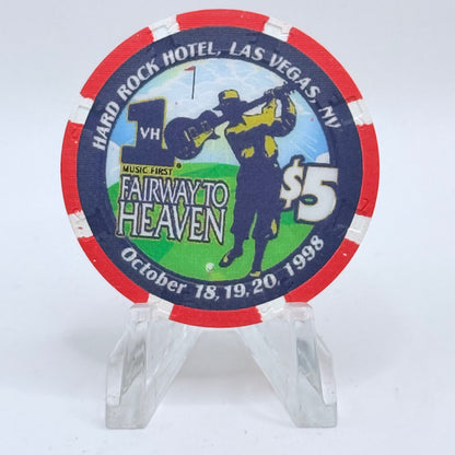 Hard Rock - Las Vegas Las Vegas Nevada 1998 'Golf' LE $5 Casino Chip V2664