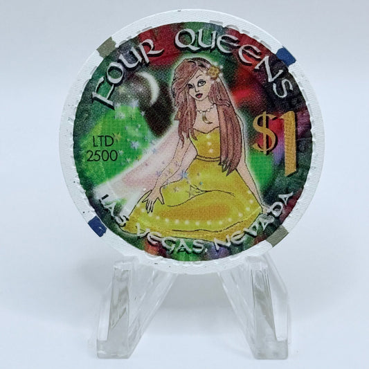 Four Queens Las Vegas Nevada 2001 'Summer Solstice'LE $1 Casino Chip V7066