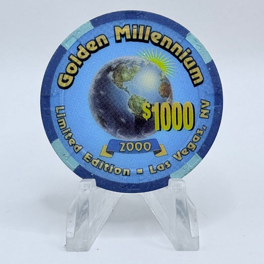 Golden Millennium Las Vegas Nevada 2000 $1000 Casino Chip