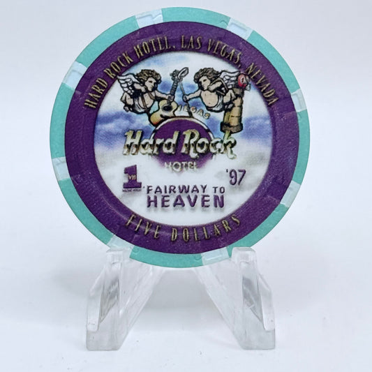 Hard Rock - Las Vegas Las Vegas Nevada 1997 'Golf' LE $5 Casino Chip N9851