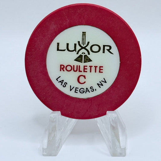 Luxor Las Vegas Nevada 1993 Series 103 Roulette Red Casino Chip V1050