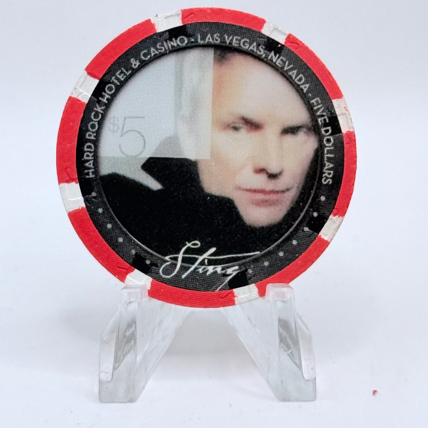 Hard Rock - Las Vegas Las Vegas Nevada 2004 'Sting (Brand New Day)' LE $5 Casino Chip E3085
