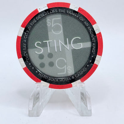 Hard Rock - Las Vegas Las Vegas Nevada 2004 'Sting (Brand New Day)' LE $5 Casino Chip E3085