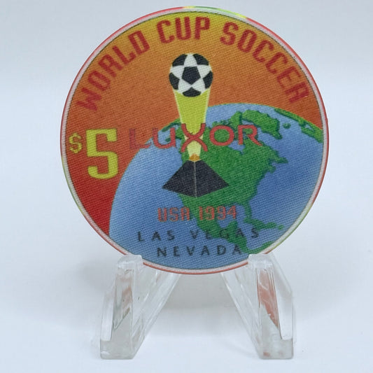 Luxor Las Vegas Nevada 1994 'World Cup Soccer' LE $5 Casino Chip N0639