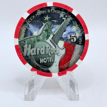 Hard Rock - Las Vegas Las Vegas Nevada 2009 'Memorial Day' LE $5 Casino Chip E8774