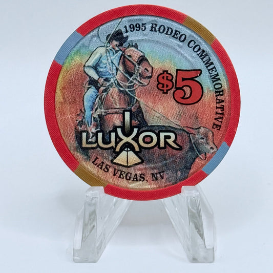 Luxor Las Vegas Nevada 1995 'Rodeo' LE $5 Casino Chip N1155