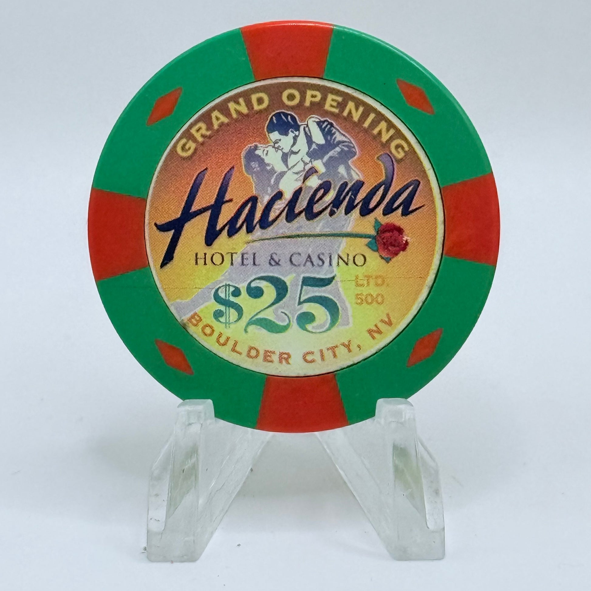 Hacienda Hotel & Casino Boulder City Nevada 1999 'Grand Opening' LE $25 Casino Chip V4416