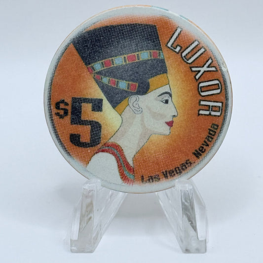 Luxor Las Vegas Nevada 1993 $5 Casino Chip N0664.1 - Smooth