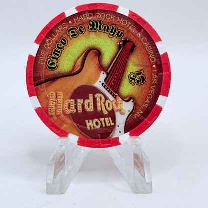 Hard Rock - Las Vegas Las Vegas Nevada 2009 'Cinco De Mayo' LE $5 Casino Chip E8749