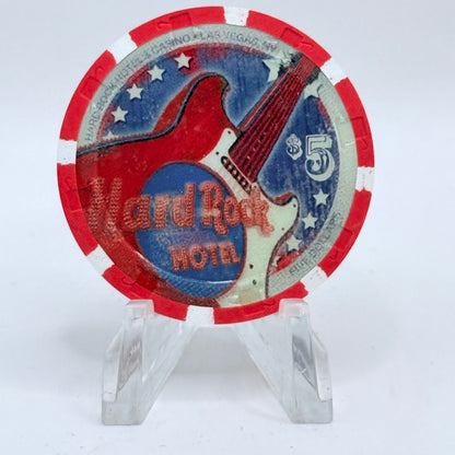 Hard Rock - Las Vegas Las Vegas Nevada 2008 'Memorial Day' LE $5 Casino Chip E7442