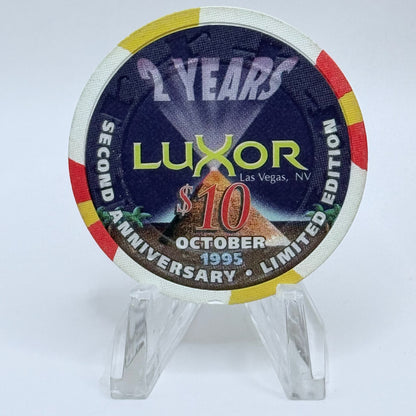 Luxor Las Vegas Nevada 1995 LE $10 Casino Chip N2560