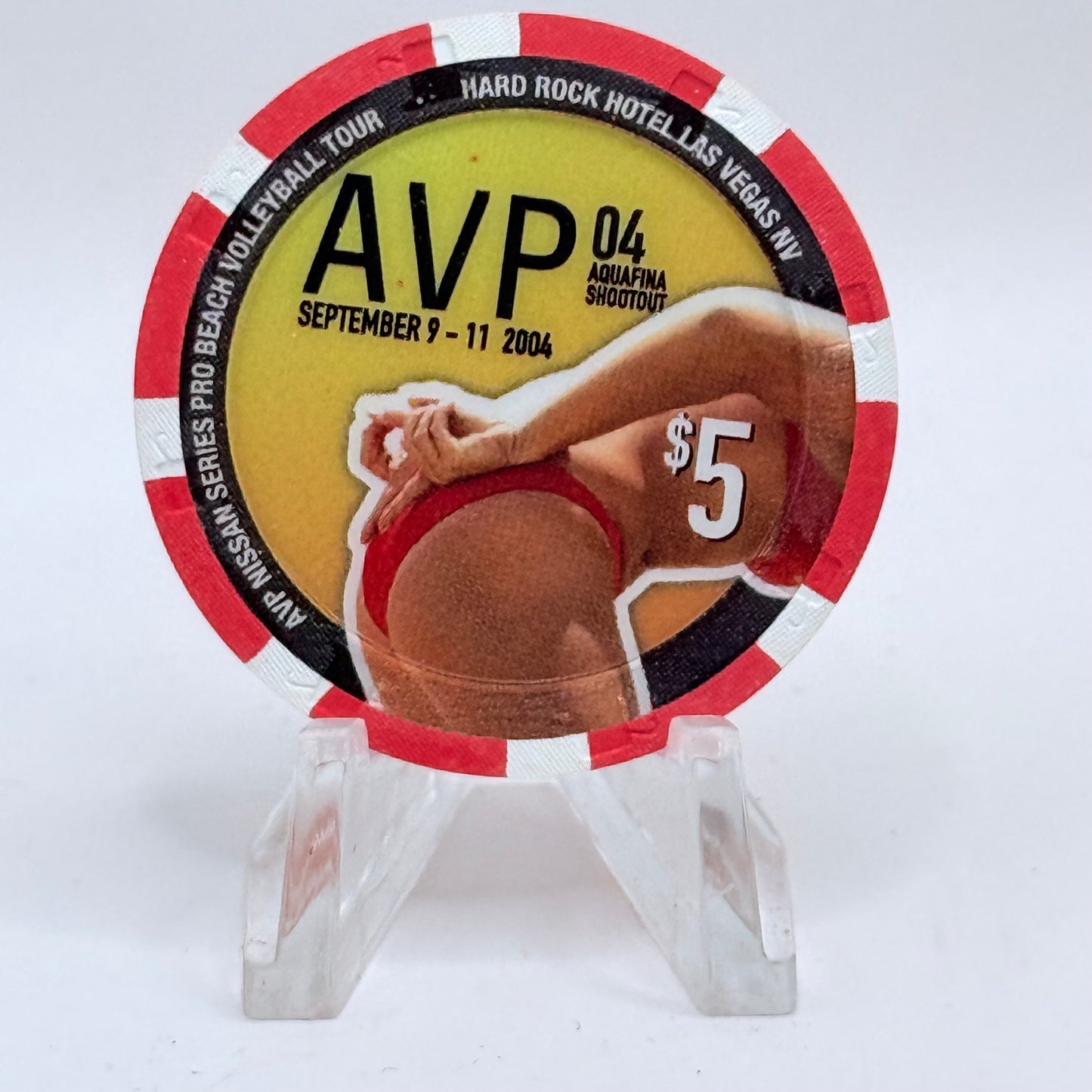 Hard Rock - Las Vegas Las Vegas Nevada 2004 'Avp' LE $5 Casino Chip E3854
